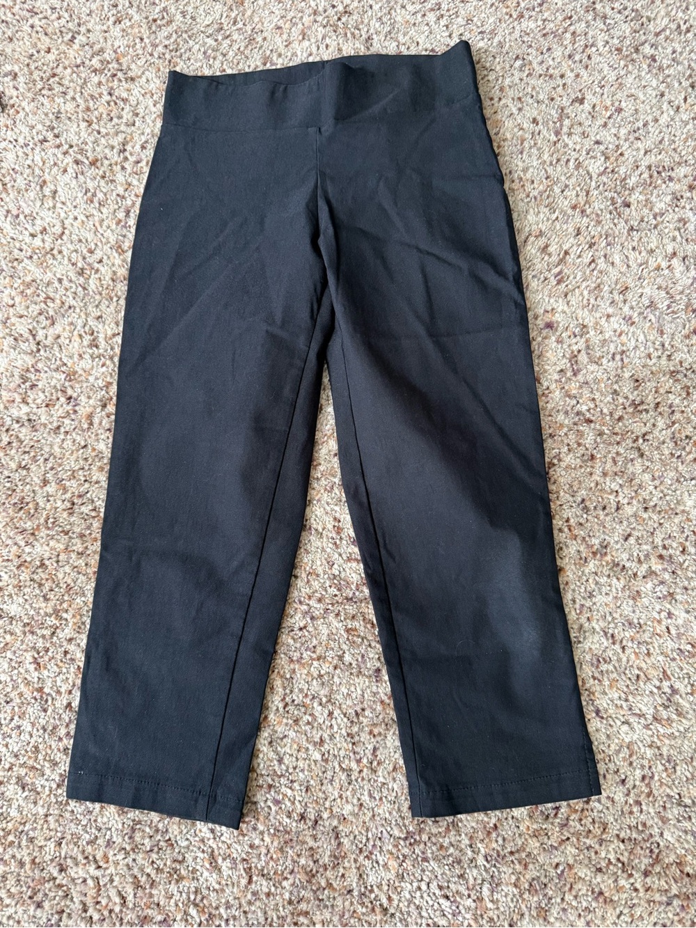 Women's Black Stretch Crop Pants